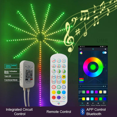 Lumière de musique de Smart LED de feu d'artifice de synchronisation de musique