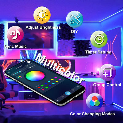 6 à 36V 15M changement de couleur de synchronisation de musique de 5050 de RVB Smart LED de musique lumières de lumière flexible