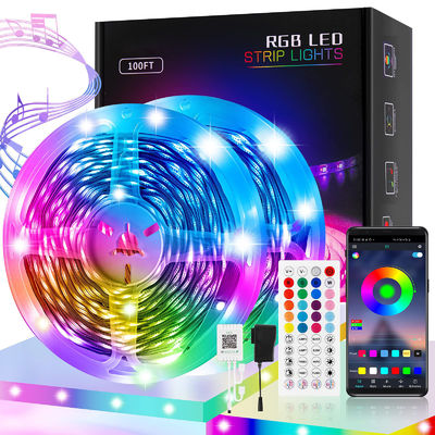 Lampe au néon flexible menée réactive de la synchronisation 5050 de musique de lumières de musique commandée saine futée