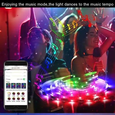 La lumière futée imperméable de musique de RVB 5V LED a mené le changement de couleur d'USB du contre-jour 5050 de TV