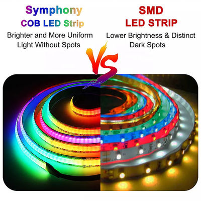 ÉPI flexible de Chip On FPC 18w/M Music Sync Smart RGBIC LED d'APPLI de lumière futée magique de musique du contrôle