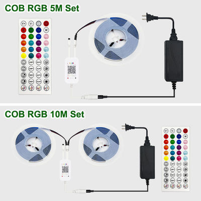 Contrôleur mené réactif Cob Rgb Light de synchronisation de musique d'APPLI de Bluetooth de bande de musique futée de RVB