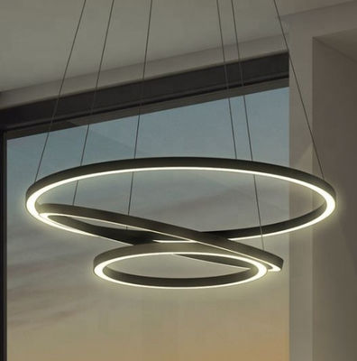 90lm a courbé S rond forme le profil en aluminium de LED a courbé l'extrusion menée 2700K