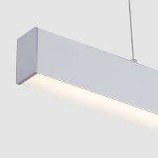 Couloir monté pendant linéaire en aluminium mené à extrémité élevé du profil LED de lumière de bande vers le bas
