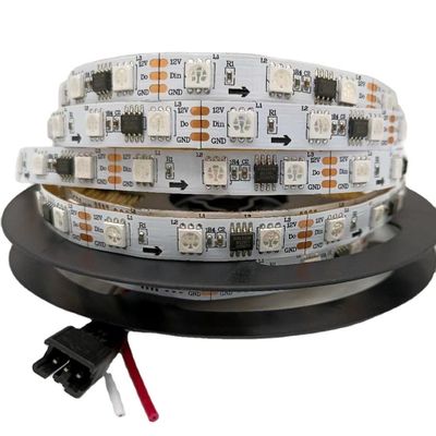 Lumière accessible 24V Aclorol 5050 programmables de la bande flexible LED de WS2811 Digital LED