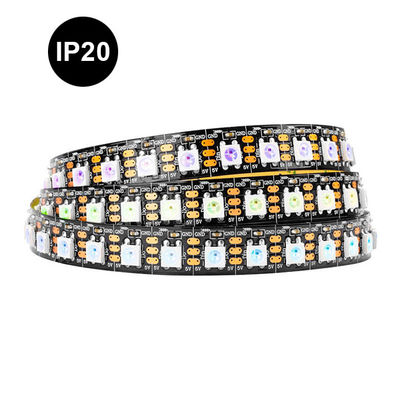 Bande 96 de lumière de musique d'Ip20 Ip65 Ip67 Smart LED 100 144leds pixels flexibles Ws2812b