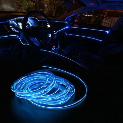 la voiture modifiée par 3m allume la ligne de lumière froide d'EL avec la console LED Ligh ambiant de tableau de bord d'USB DIY T