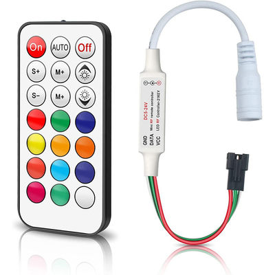 DC5 - mini 21Key LED lumières de bande rêveuses de couleur de For WS2811 WS2812B de contrôleur de lumière de 24V