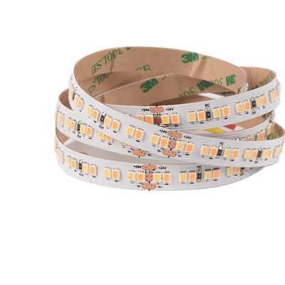 Double lumière de bande flexible menée réglable blanche réglable du TDC Smd 2835 224LEDs/M LED
