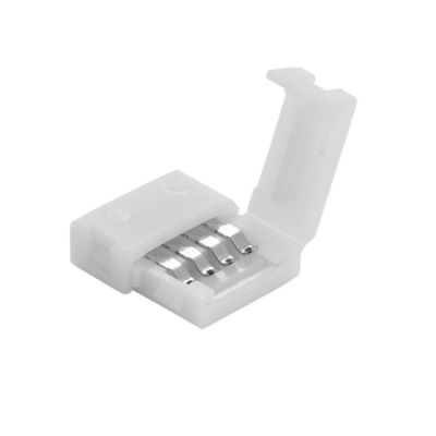 10mm 4 Pin de Pin Led Rgb Connector 10mm 4 LED L accessoire T X Gapless Unwired par forme Solderless