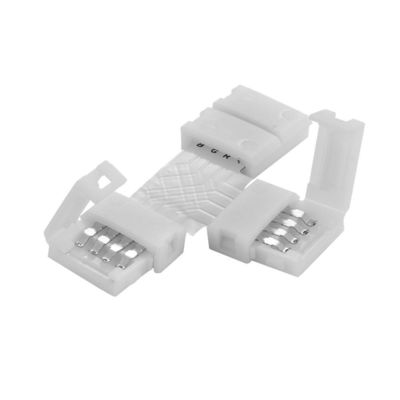 10mm 4 Pin de Pin Led Rgb Connector 10mm 4 LED L accessoire T X Gapless Unwired par forme Solderless