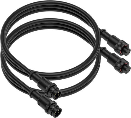 Pin 4 électrique codé par A accessoire imperméable de la rallonge LED M12 Cirlular 3 de fil