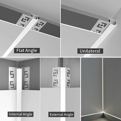 24VCeiling profil en aluminium mené blanc inclus de l'éclairage rasant SMD pour la cuisine de foyer