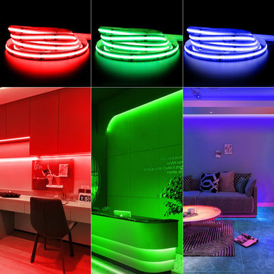 bande RVB 768Leds/M 24V Ip65 LED imperméable de 10mm 756LEDs/M Rgb Cob LED flexibles
