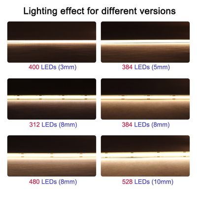 8mm 10mm 3000k ont mené le blanc froid chaud jaune vert rouge de LED d'ÉPI de glace flexible légère de C.P. 90