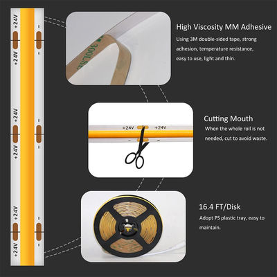 Lumière 2023 flexible Dotless de bande de la bande 480leds 2700K 3000K 4000K 6000K de l'ÉPI LED