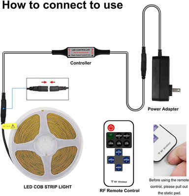 Lumière 2023 flexible Dotless de bande de la bande 480leds 2700K 3000K 4000K 6000K de l'ÉPI LED