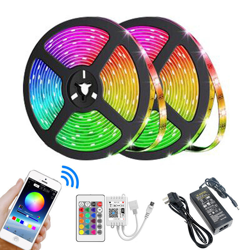 La synchronisation futée RVB flexible de musique de CRESTIN 16.4ft RVB a mené l'APPLI de WiFi de lumières de bande