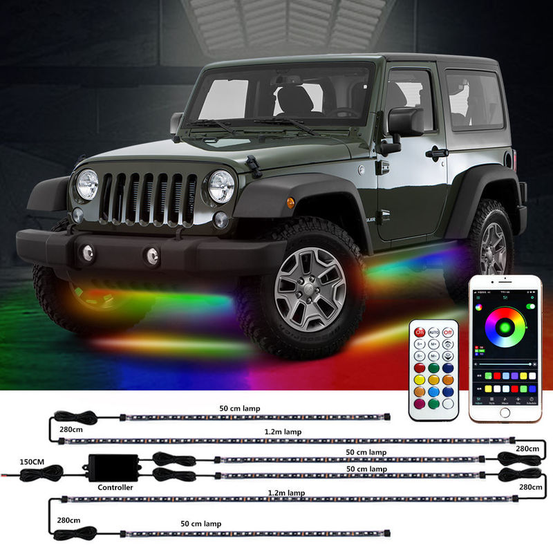 Voiture de chasse rêveuse Underglow Kit Neon Lights de couleur 50cm 120cm imperméable
