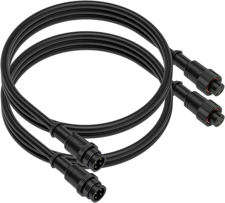 Pin 4 électrique codé par A accessoire imperméable de la rallonge LED M12 Cirlular 3 de fil