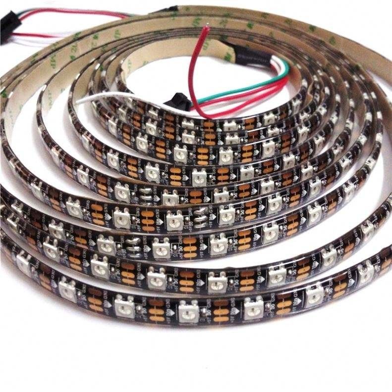 Pixel accessible futé WS2812 de Digital 12v RVB de bande de lumière d'humeur de Dmx 5050 imperméables LED