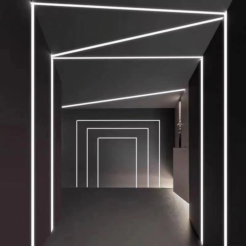 La lumière de LED dépouille la Manche en aluminium avec le profil en aluminium mené par gypse de plâtre de cloison sèche enfoncé par couverture de PC